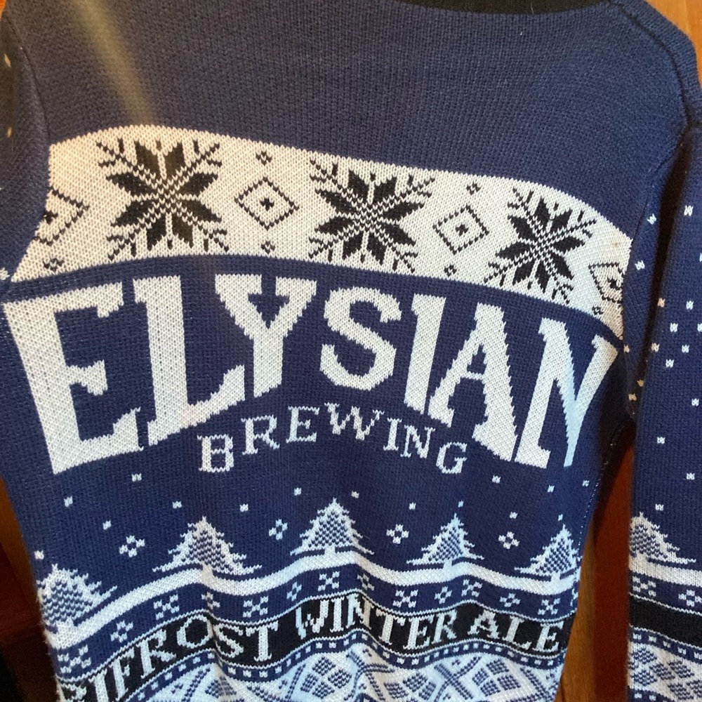 Elysian brewing ugly Xmas sweater